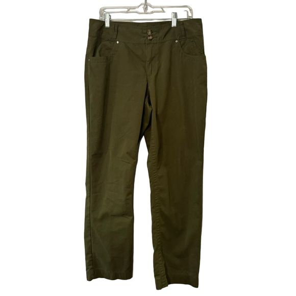 Cabela's Pants Forest Green Size 12 Straight Leg High Waist NEW! - Picture 2 of 16